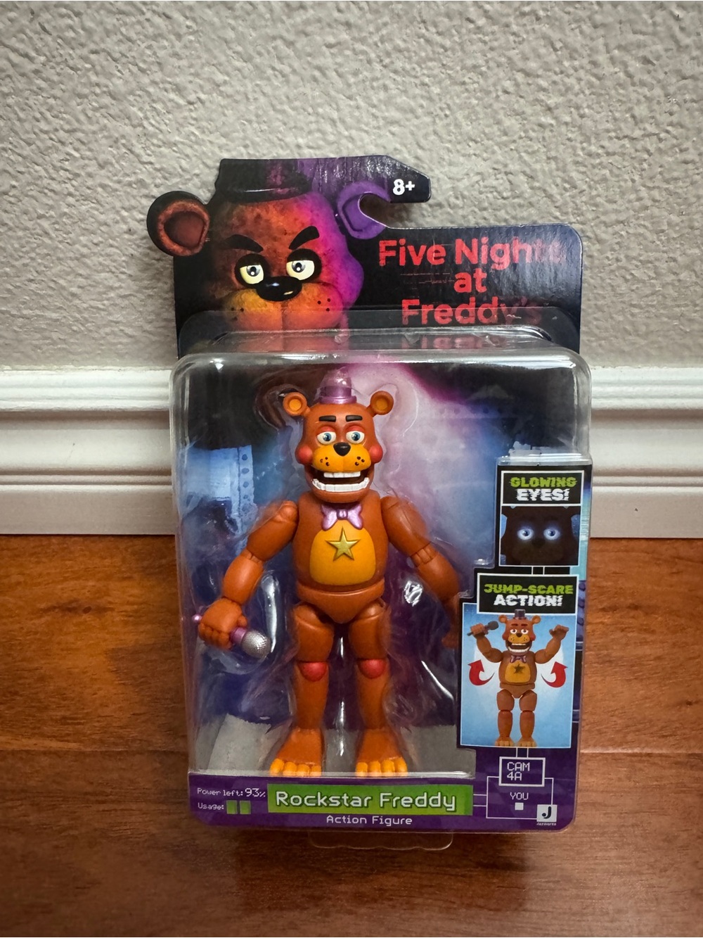 Five Night At Freddy Rockstar Freddy Toy Action Figure Glowing Eyes